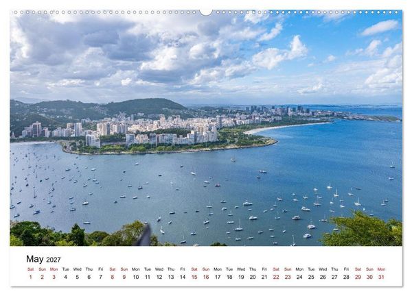 Produktbild: RIO DE JANEIRO Contrasts. Colors. Light. (Wall Calendar 2027 DIN A2 landscape), CALVENDO 12 Month Wall Calendar