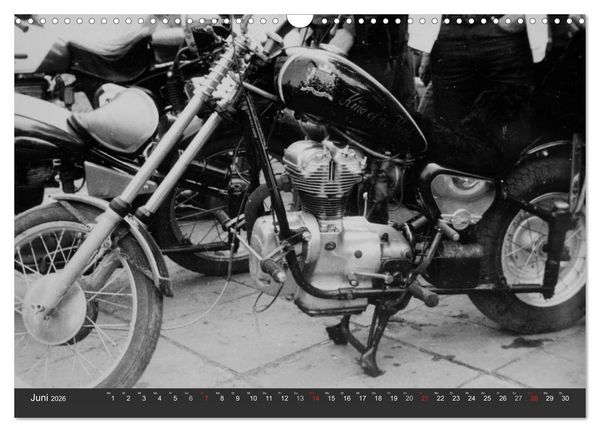 Produktbild: east Rider - Biker und Bikes aus der DDR (Wandkalender 2026 DIN A3 quer), CALVENDO Monatskalender