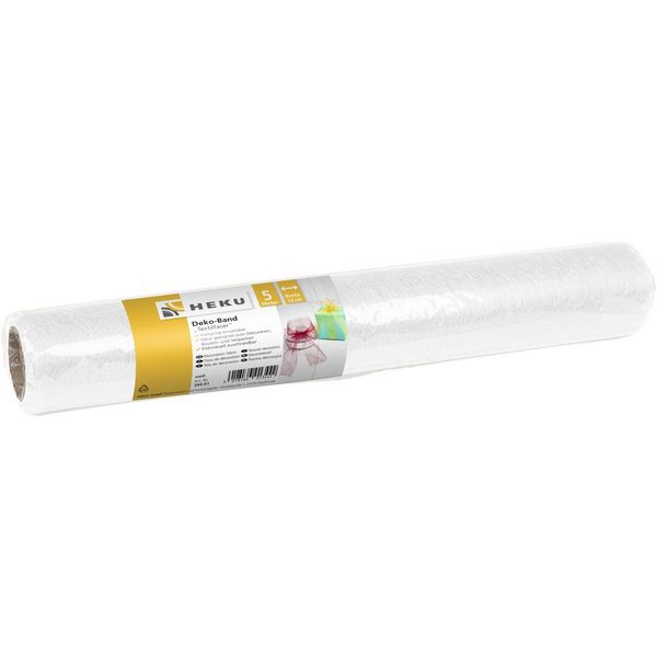 Produktbild: Deko Stoff Textilfaser auf Rolle wei&szlig; 5mx37cm
