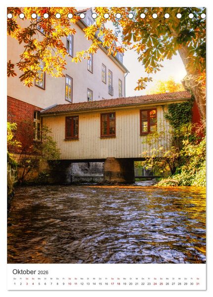 Produktbild: Erfurt - Die romantische Altstadt (Tischkalender 2026 DIN A5 hoch), CALVENDO Monatskalender