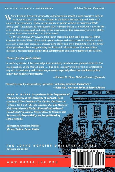 Produktbild: The Institutional Presidency