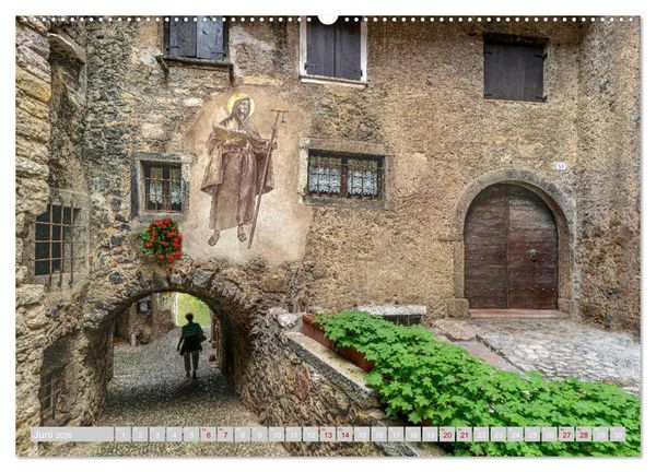 Produktbild: Tenno - Landschaft zwischen Trentino und Gardasee (hochwertiger Premium Wandkalender 2026 DIN A2 quer), Kunstdruck in Hochglanz