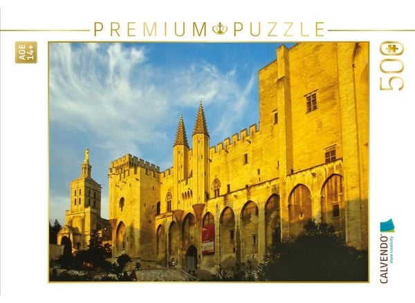 CALVENDO Puzzle Avignon, Papstpalast | 500 Teile Lege-Größe 48 × 36 cm Foto-Puzzle für Erwachsene