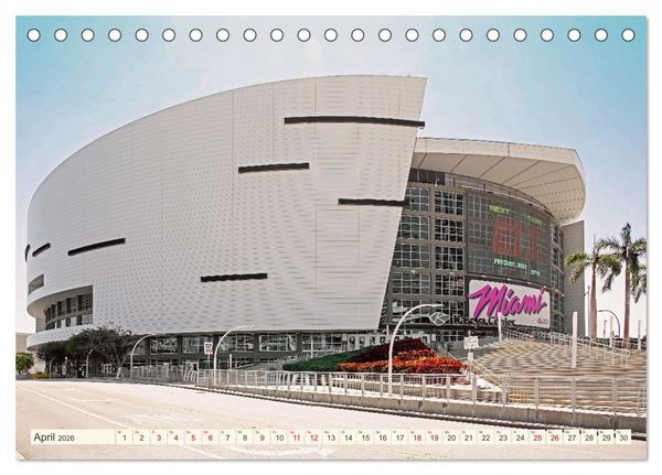 Produktbild: Miami und Miami Beach (Tischkalender 2026 DIN A5 quer), CALVENDO Monatskalender