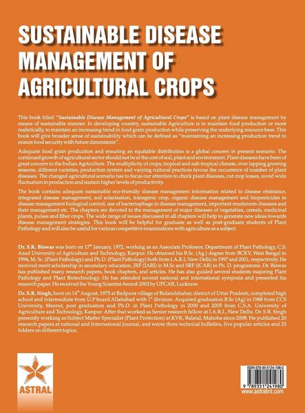 Produktbild: Sustainable Disease Management of Agricultural Crops
