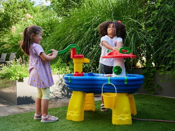 Produktbild: BIG 8700001595 - AquaPlay WaterTable, Wasser-Spieltisch mit Handpumpe und Zubeh&ouml;r