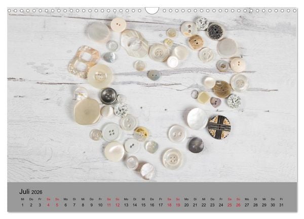 Produktbild: Die Art der Kn&ouml;pfe (Wandkalender 2026 DIN A3 quer), CALVENDO Monatskalender