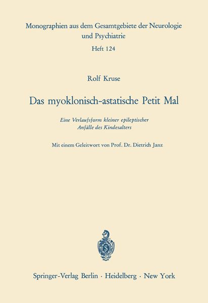 Produktbild: Das myoklonisch-astatische Petit Mal