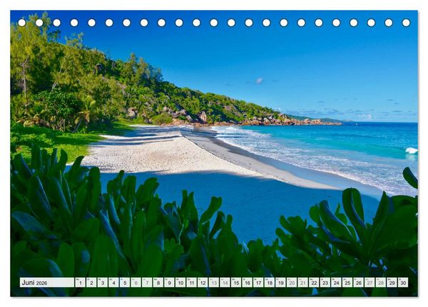 Produktbild: Seychellen - Paradies im Indischen Ozean (Tischkalender 2026 DIN A5 quer), CALVENDO Monatskalender