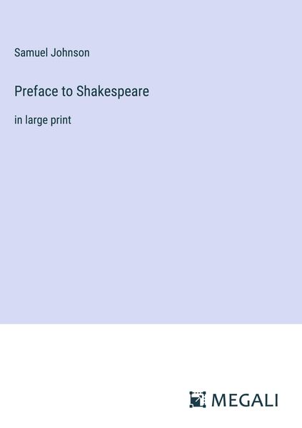 Produktbild: Preface to Shakespeare