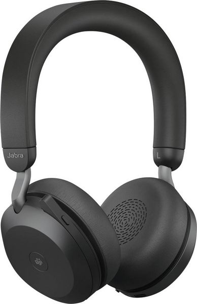 Produktbild: Jabra Evolve2 75 Over Ear Headset kabelgebunden Schwarz Batterieladeanzeige, Mikrofon-Stummschaltung Telefon