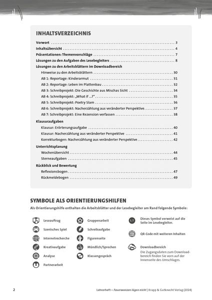 Produktbild: Feuerwanzen l&uuml;gen nicht &ndash; Stefanie H&ouml;fler &ndash; Lehrerheft