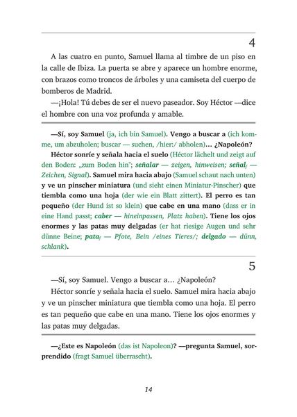 Produktbild: El paseador de perros - Spanisch lernen mit lustigen Kurzgeschichten A1-A2 (+ Audio-Online)