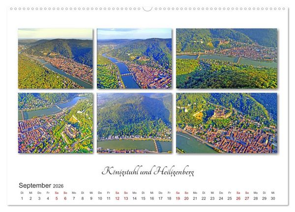 Produktbild: Heidelberg Fotocollagen (Wandkalender 2026 DIN A2 quer), CALVENDO Monatskalender