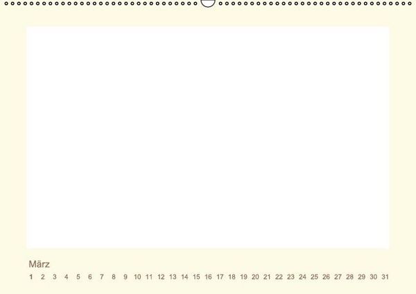 Produktbild: Immerw&auml;hrender Kalender zum selber Gestalten (Wandkalender immerw&auml;hrend DIN A2 quer)