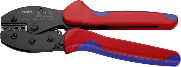 Produktbild: Knipex PRECIFORCE 97 52 34 Crimpzange Unisolierte, offene Steckverbinder 0.1 bis 2.5mm&sup2;