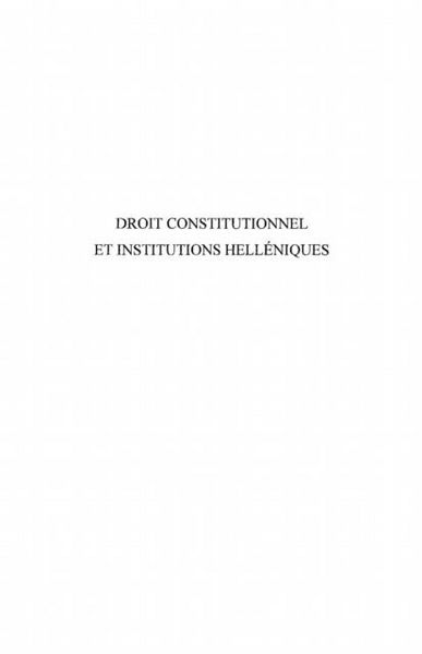 Produktbild: Droit constitutionnel et institutions he