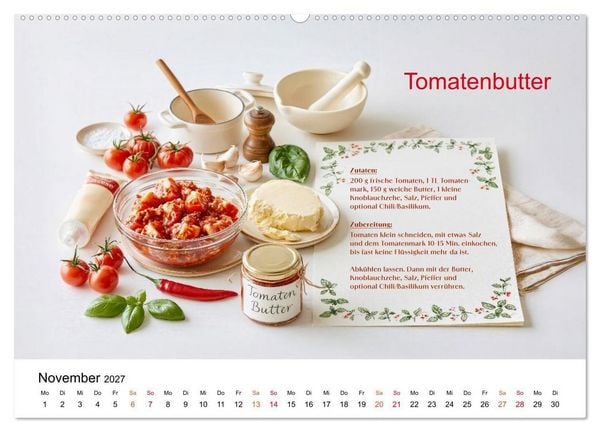 Produktbild: Tomatenzauber - frisch, w&uuml;rzig, selbst gemacht (hochwertiger Premium Wandkalender 2027 DIN A2 quer), Kunstdruck in Hochglanz