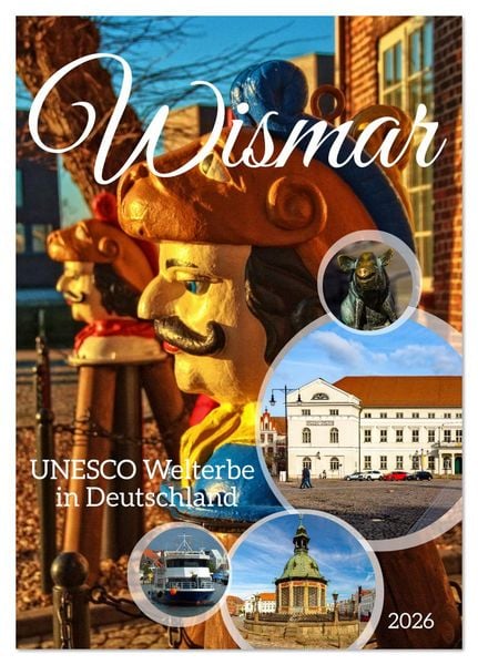 Produktbild: Wismar - UNESCO Welterbe in Deutschland (Tischkalender 2026 DIN A5 hoch), CALVENDO Monatskalender