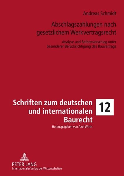 Produktbild: Abschlagszahlungen nach gesetzlichem Werkvertragsrecht