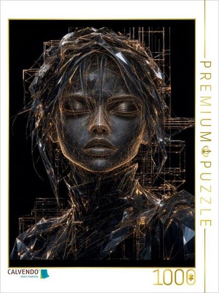 CALVENDO Puzzle Dunkles Netzgesicht | 1000 Teile Lege-Größe 64 × 48 cm Foto-Puzzle für glückliche Stunden