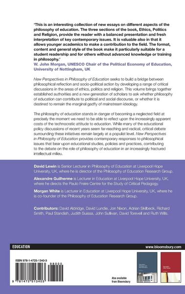 Produktbild: New Perspectives in Philosophy of Education