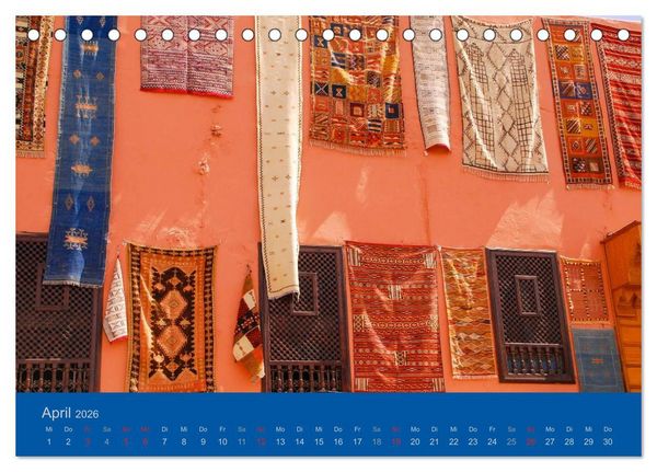 Produktbild: Farben Marokkos (Tischkalender 2026 DIN A5 quer), CALVENDO Monatskalender