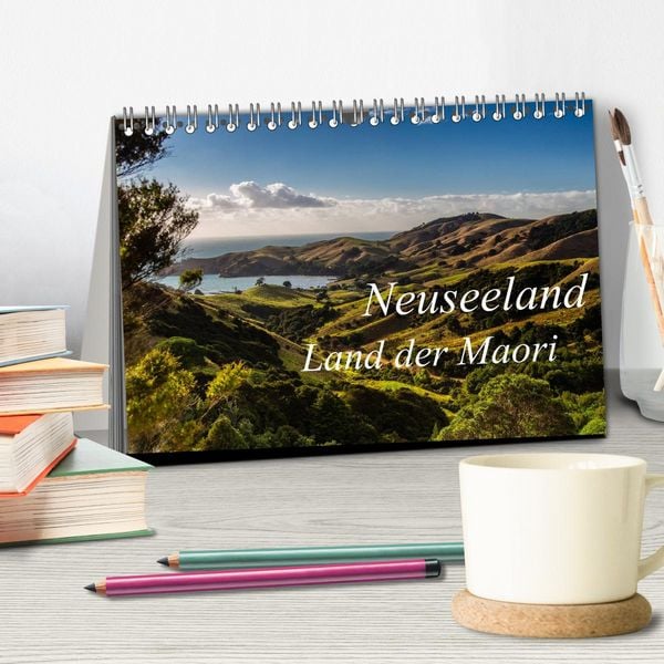 Produktbild: Neuseeland - Land der Maori (Tischkalender 2026 DIN A5 quer), CALVENDO Monatskalender