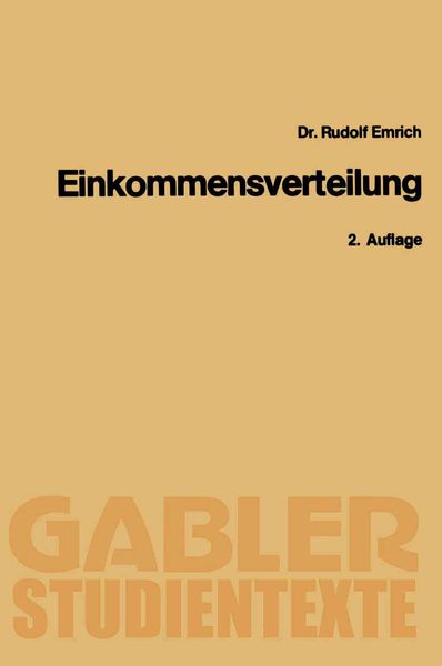 Produktbild: Theorie der Einkommensverteilung