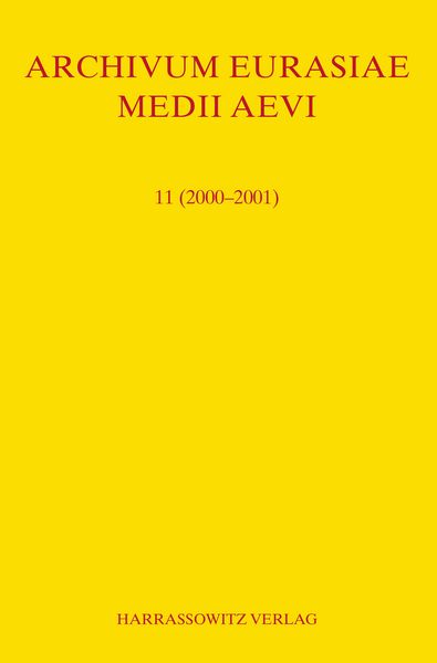 Produktbild: Archivum Eurasiae Medii Aevi 11 (2000-2001)