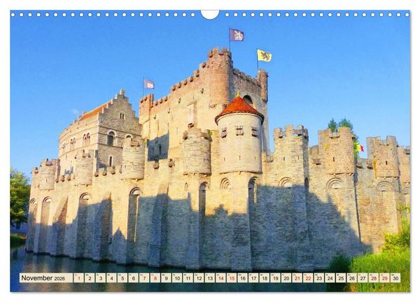 Produktbild: Sch&ouml;nste St&auml;dte in Belgien (Wandkalender 2026 DIN A3 quer), CALVENDO Monatskalender