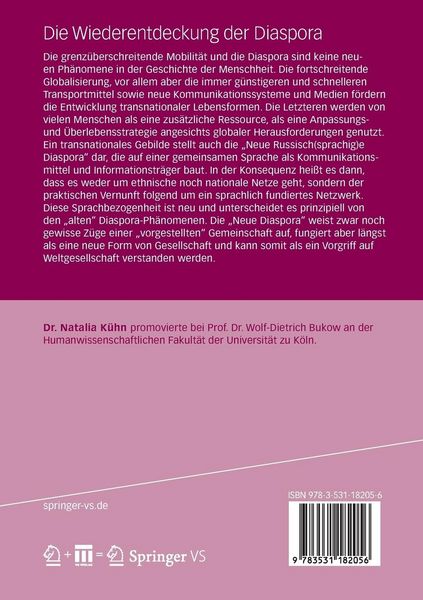 Produktbild: Die Wiederentdeckung der Diaspora