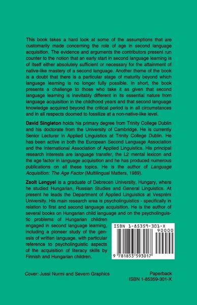 Produktbild: The Age Factor in Second Language Acquisition