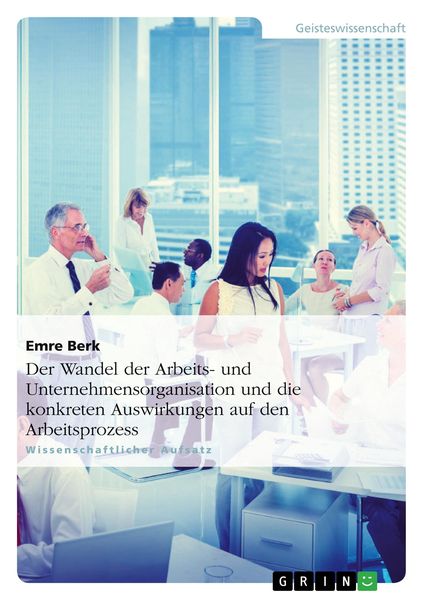 Der Wandel der Arbeits- und Unternehmensorganisation und die konkreten Auswirkungen auf den Arbeitsprozess, Taschenbuch von Emre Berk, GRIN,