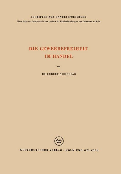 Produktbild: Die Gewerbefreiheit im Handel