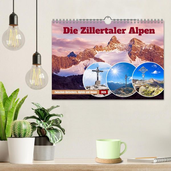 Produktbild: Die Zillertaler Alpen (Wandkalender 2026 DIN A4 quer), CALVENDO Monatskalender