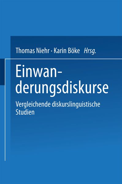 Produktbild: Einwanderungsdiskurse