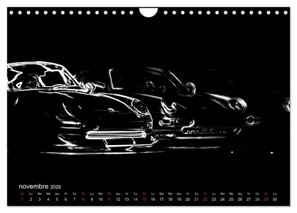 Produktbild: 911 Lignes (Calendrier mural 2026 DIN A4 vertical), CALVENDO calendrier mensuel