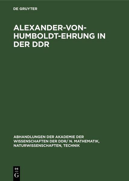 Produktbild: Alexander-von-Humboldt-Ehrung in der DDR