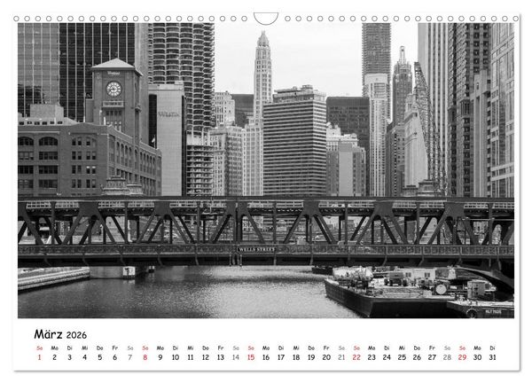 Produktbild: Chicago 2026 (Wandkalender 2026 DIN A3 quer), CALVENDO Monatskalender