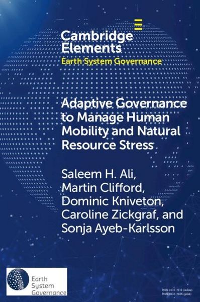 Produktbild: Adaptive Governance to Manage Human Mobility and Natural Resource Stress