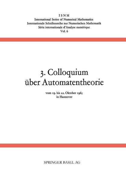 Produktbild: 3. Colloquium &uuml;ber Automatentheorie