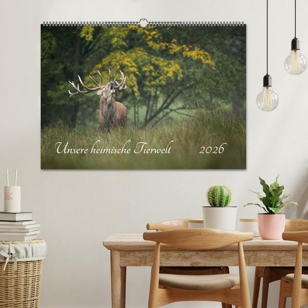 Produktbild: Unsere heimische Tierwelt (Wandkalender 2026 DIN A2 quer), CALVENDO Monatskalender