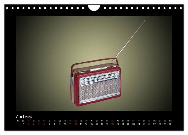 Produktbild: Dampfradios - Antike Radios mit Patina (Wandkalender 2026 DIN A4 quer), CALVENDO Monatskalender