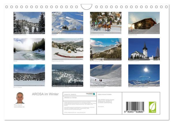 Produktbild: AROSA im Winter (Wandkalender 2026 DIN A4 quer), CALVENDO Monatskalender