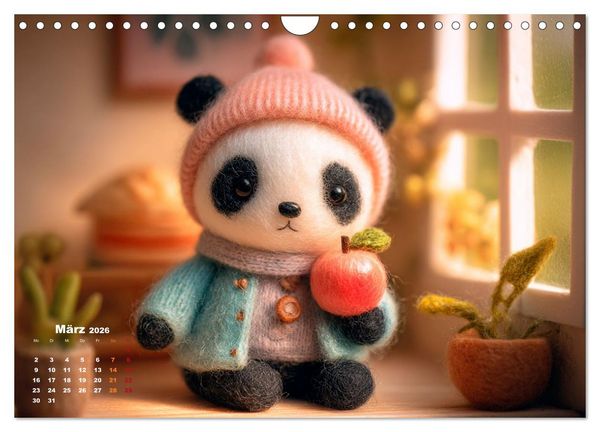 Produktbild: Tierisch flauschige Abenteuerreise (Wandkalender 2026 DIN A4 quer), CALVENDO Monatskalender