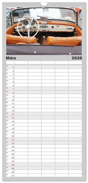 Produktbild: Familienplaner 2026 - Der SL - &Auml;sthetik pur von Mercedes Benz mit 5 Spalten (Wandkalender, 21 x 45 cm) CALVENDO