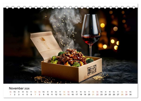 Produktbild: Fastfood - schnell, s&uuml;ndig, lecker (Tischkalender 2026 DIN A5 quer), CALVENDO Monatskalender
