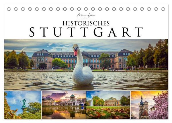 Produktbild: Historisches Stuttgart 2026 (Tischkalender 2026 DIN A5 quer), CALVENDO Monatskalender