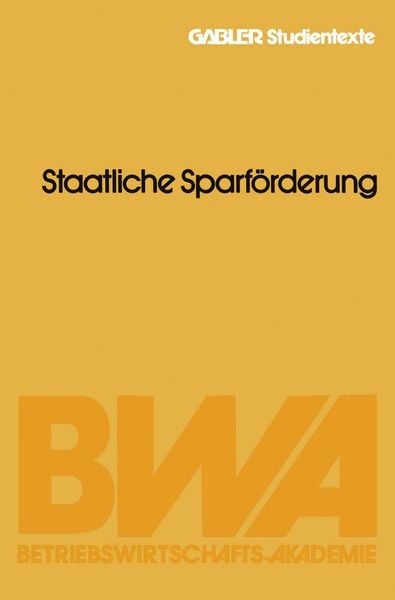Produktbild: Anlageformen &mdash; Staatliche Sparf&ouml;rderung
